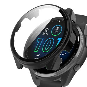 YealRed For Garmin Forerunner 965 �ی�P�[�X �y�� PC+�����K���X�J�o�[ 9H�d�x ���t���ȒP ��̌^ �S
