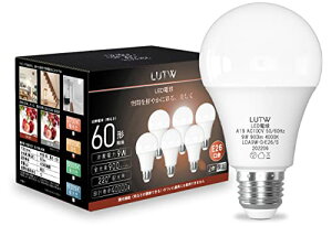 LUTW LED�d�� E26���� ���F 9W 900lm 60W���� 4000K 220°�L�z�� �����F ���`���Ή� �����s�� 6�� LD