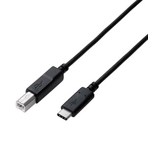 GR USBP[u Type C (USB C to USB B) 0.5m USB2.0Fؕi 3Ao ő480Mbps ubN