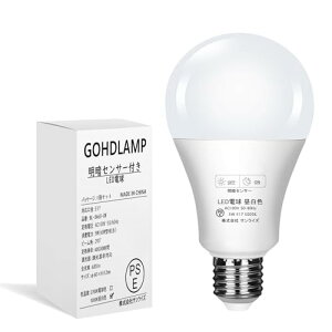 GOHDLAMP ���ÃZ���T�[LED�d�� E17 ��铔 60W�` ���Ód�� 680lm �Â��Ȃ�Ǝ����_���E���邭�Ȃ�Ǝ������� (�l�̌��m�@