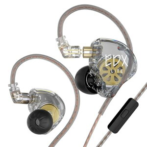 KZ EDX Lite �C���z���L�� �C�����j �w�b�h�t�H�� �C���C���[ Wired Earphones 1DD 10mm�A�b�v�_�C�i�~�b�N�h��
