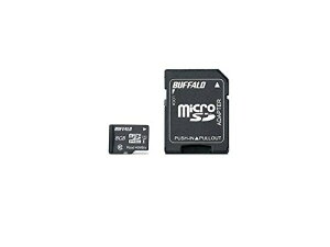 BUFFALO UHS-I Class1 microSD�J�[�h SD�ϊ��A�_�v�^�[�t 8GB RMSD-008GU1SA