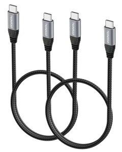 aceyoon USB C �P�[�u�� �Z�� 50cm Type-C 2�{ �ő�100W �}���[�d �^�C�vC 50�Z���` 480Mbps �f�[�^��
