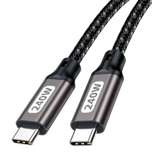 USB C�P�[�u�� 0.5M 240W PD3.1 ���}���[�d USB Type C �P�[�u�� ���ϋv�i�C���� �m�[�g�p�\�R��/�X�}�[�g�t�H��/