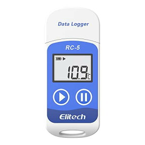 Elitech RC-5 ���x�f�[�^�[���K�[ ���x�L�^�v PDF �f�[�^���R�[�_�[ 32000�|�C���g �ȒP�ɉ��x���L�^���A��͂ł���f�[�^���K
