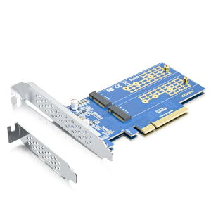 10Gtek PCIe 3.0 to NVMe (4) M.2 �ϊ��A�_�v�^�[ M.2 (M �L�[) SSD�p�APCIe X8�A����ɂ̓}�U�[�{