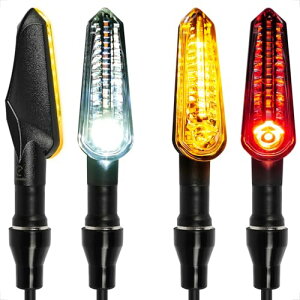 evermotor �o�C�N �E�C���J�[ LED �����^�[ E32�F�� 12V�ėp ���P�x ���ߐF+�Ԃ��� ���ߐF+���F �h�� 4�Z�b�g