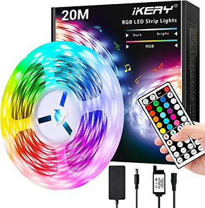 IKERY LED�e�[�v���C�g20M RGB ���ʃe�[�v SMD5050 ���P�x PSE�F�� 4�s�� �������F led�e�[�v �ԐڏƖ� ��t�ȒP