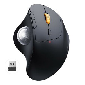 ProtoArc �g���b�N�{�[���}�E�X �É� Bluetooth/USB�ڑ� 3�䓯���ڑ� �}�E�X �g���b�N�{�[�� ���� USB-C�[�d�� 5�i