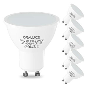 ORALUCE LED�d�� GU10���� �X�|�b�g���C�g 50W�`���� 6W 480lm 3000K �d���F �����s�� �ȃG�l ������ �r�[���p