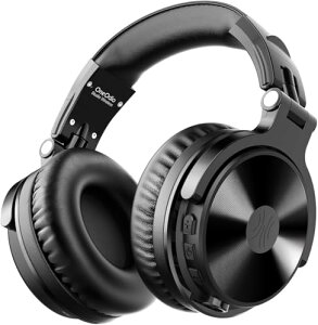 OneOdio ���C�����X�w�b�h�z�� �ő�110���ԍĐ� Bluetooth �I�[�o�[�C���[ �}�C�N���� �܂��ݎ� �L��/�������p �w�b�h�t�H