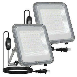 MAGOKORO LED������ 50W 2�Z�b�g 6500LM �ɔ��^ �����퉮�O IP66�h���F��100v 3M�X�C�b�`�t�d���R�[�h�t ������