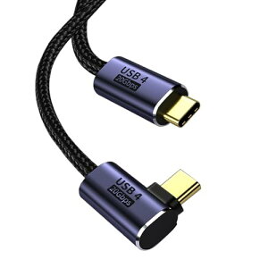 USB4 �P�[�u�� L�� 3M USB Type-C �P�[�u�� Thunderbolt 3�Ή� 20Gbps�f�[�^�]�� PD 100W�}���[�d