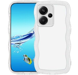 FOR Xiaomi Redmi 12 5G �P�[�X �N���A �E�F�[�u TPU�g��̃o���p�[ ���� �X�}�z�P�[�X ���킢�� ���˂��� �V���I�~