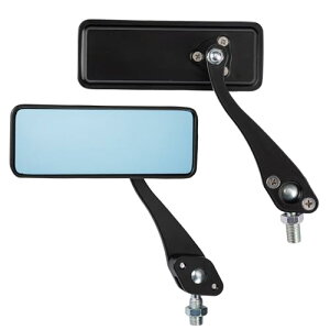 KEMIMOTO �o�C�N �~���[ 10mm ���E�Z�b�g�ėp �I�t���[�h�~���[ �p�^ ��t�ȒP �p�x���� �u���b�N KM3112