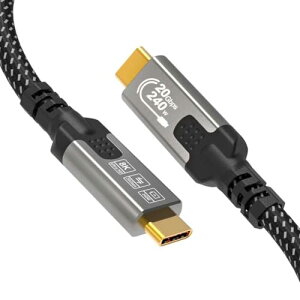 CABLAPTOP usbc usbc �P�[�u�� 1m 4K@144Hz/60Hz�A8K@30Hz USB C 3.2 Gen 2x2 �r�f�I�P