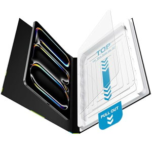 Mothca 2�� �A���`�O���A iPad Pro 13�C���` M5 2025/M4 2024�p �t�B���� �K���X�t�B���� �����ʒu����BOX