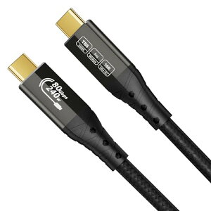 ZIKNYDO USB 4 for Thunderbolt 5�P�[�u���AUSB C 80Gbps�f�[�^�]���A120Gbps�ш敝�A16K/�f���A