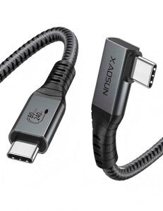 XAOSUN USB4 V2 80G�P�[�u�� Thunderbolt 5 / Thunderbolt 4 �Ή� L�� 240W PD3.1�}���[