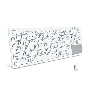 Ewin Bluetooth/USB ΉL[{[h 2.4Ghzڑ L[{[h ^b`pbh eL[t JIS{z C