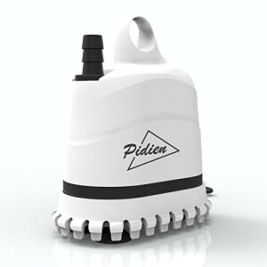 PiDiEn 水中ポンプ 水槽 排水ポンプ プール 水抜きポンプ ポンプ 給水 水換え 循環ポンプ 底部入水式 吐出量1200L/H 最大揚程1