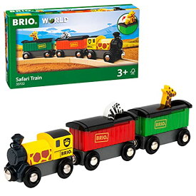 BRIO ( ブリオ ) WORLD サファリトレイン [3両編成] 対象年齢 3歳~ ( 電車のおもちゃ 木のレール 機関車 ) 33722