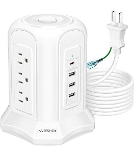 NVEESHOX d^bv ^[^ usb RZg Type-Ct R[h 5m K[h 9AC 4USB|[g e[u^