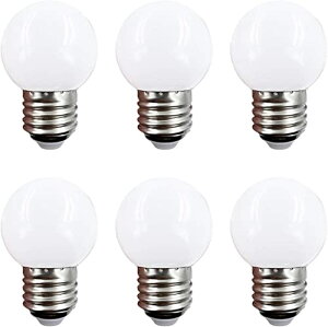 LEDd d1W 50lm E26 G45 dF3000K ^d VfA 10W` 6 ȃGl dCߖ ~j