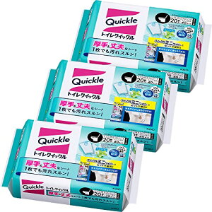 まとめ買いクイックル トイレクイックル つめかえ用 ジャンボパック ミント 20枚 × 3個