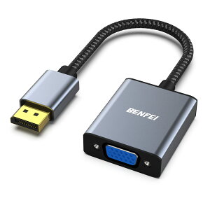 BENFEI DisplayPort - VGA�ADisplayPort - VGA �A�_�v�^�[ �I�X - ���X �����b�L�R�[�h�c