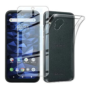 1���Z�b�g�K���X�t�B����+1�P�[�X TPU�Ή� ���Z�� DIGNO BX2 A101KC �p�� �����K���X�t�B���� DIGNO BX2 �t����