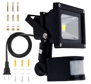 SenMeiGuang 10W LEDlZT[CgO100v PIR hƃCgF 6000K IP66hhJS퓔 