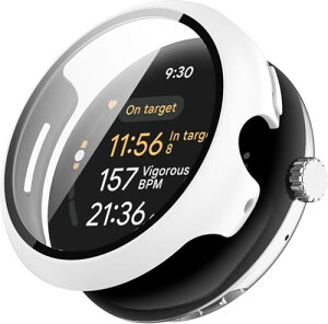 Google Pixel Watch3�i2024�j�p �P�[�X �ی� �K���X�t�B���� ��̌^ PC+TPE�ގ� ��d�\�� �S�ʕی� �����^ ���ϋv