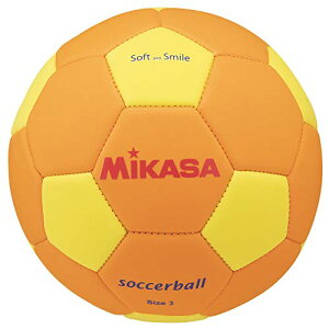 ミカサ(MIKASA) スマイルサッカーボール 3号(小学生・幼児向け)マシン縫い オレンジ/イエロー STPEF3-OY 推奨内圧0.20~0