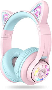 iClever �q���p�w�b�h�z�� Bluetooth�w�b�h�t�H�� �L��LED���C�g�A�b�v���C�����X�L�b�Y�w�b�h�t�H�� ���ʐ����t���i74dB/8