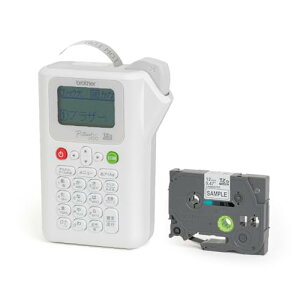 ブラザー工業(Brother Industries) ラベルライター ピータッチ PT-J100W (ホワイト/3.5mm-12mm幅/TZeテ