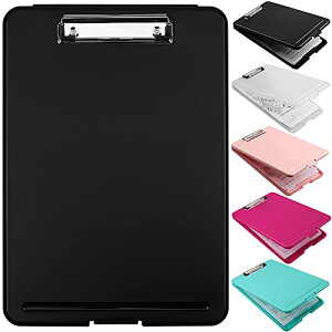 SFLHHDM クリップボード a4 クリップファイル A4 バインダー 2つ折り 看護師 おしゃれ a4 ボードクリップ 収納付き カバー 画