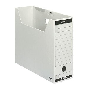 コクヨ(KOKUYO) ファイルボックス 色厚板紙 フタ付き A4 グレー A4-LFBN-MZ