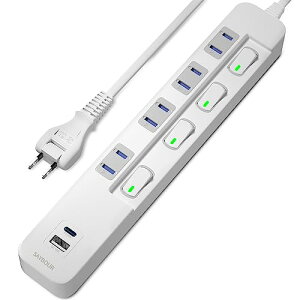 SAYBOUR USB^bv USB-C 1|[g USB-A 1|[g  4 d^bv K[h RZg ȃGl ʃXCb`