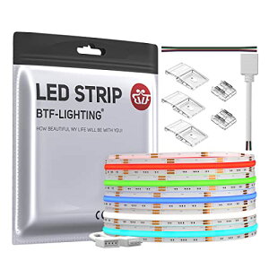 BTF-LIGHTING FCOB COB RGB LEDe[vCg x tLVu LEDe[vCg 5M 810LEDs/m 4P
