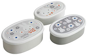 スケーター(Skater) 弁当箱 シール容器 保存容器 日本製 (大400ml 中280ml 小180ml) 3個組 Ag+ 抗菌 ミッフィー