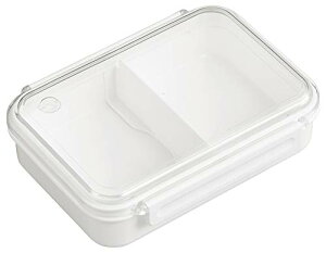 OSK(オーエスケー) まるごと冷凍弁当 仕切り付 ホワイト 800ml 日本製 食洗機 電子レンジ対応 ロック パッキン付き おしゃれ シンプ