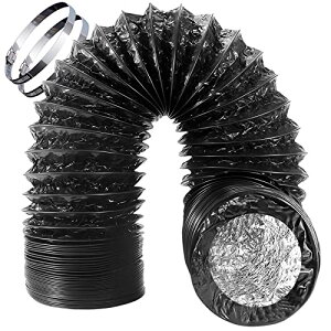 Okryain ダクトホース 75-200mm フレキシブルダクト PVC三層構造 蛇腹排気ダクト 換気用アルミホース 排気ホース 換気用ホース