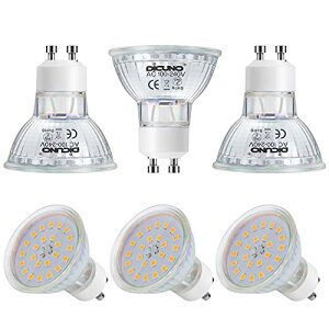 DiCUNO LED�d�� GU10���� �X�|�b�g���C�g 6W 60W�n���Q������ 650lm 5000k �����F AC100-240V �����s��