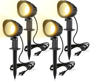 MEIKEE 9W LED�K�[�f�����C�g 3000 K 900LM �K�[�f�� �X�|�b�g���C�g IP66�h�� �K�[�f���Ɩ� �㉺���E�ɉ�] ���i��