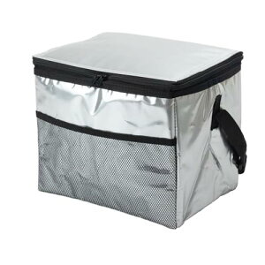 アサヒ興洋 保冷バッグ ソフトクーラーバッグ 18L アルミ 500mlペットボトル 19本収納 保冷剤ポケット付き 小型 折りたたみ 1個入