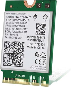 Ce WiFi 6E AX210 (Gig+) CX lbg[N A_v^[ vPro ȂABluetooth 5.2 AX210