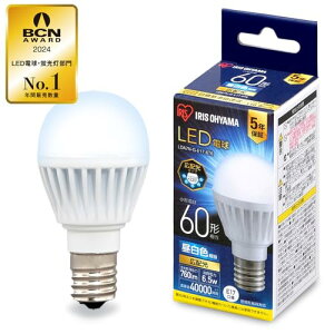E17�A�C���X�I�[���} LED�d�� 60W�`���� �����F �������a17mm �L�z�� �����Ή� LDA7N-G-E17-6T6