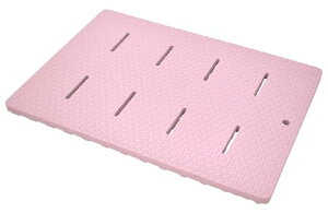 パークレーン お風呂 マット 浴室内 小さい ラバーマットハーフ パープル 赤ちゃん 縦60×横42.5×奥行2cm ラバースノコ 水はけがいい