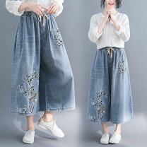 楽天市場】刺繍 ガウチョパンツの通販